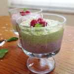 Raspberry and Matcha Chia Pudding